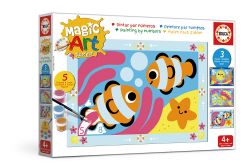 PEINTURE À NUMÉROS EDUCA - ART PAR NUMÉRO +4 DANS L'OCÉAN (1025)